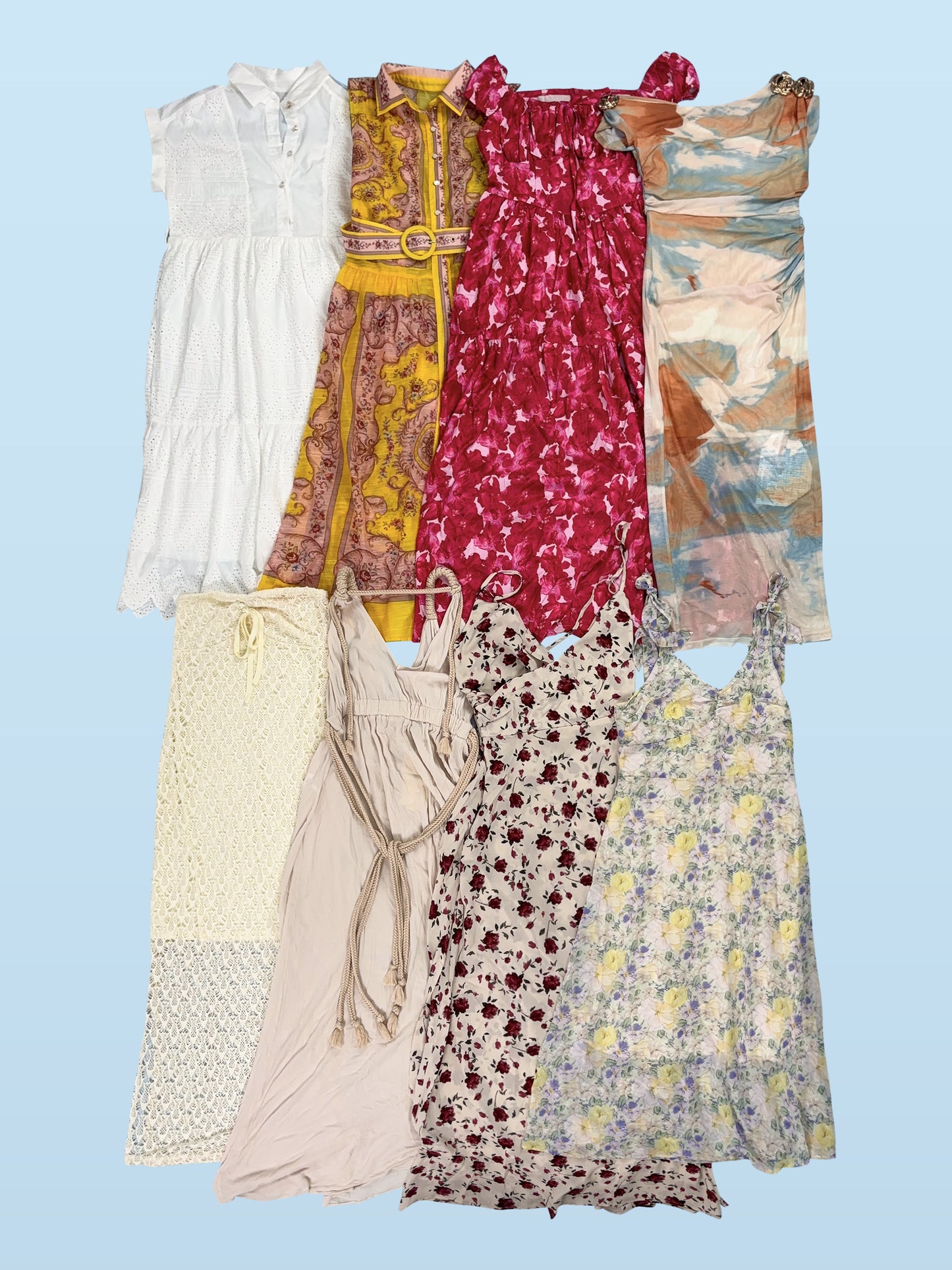 Mixtos de Vestidos-XS/S/M/L/XL(Primavera-Verano)