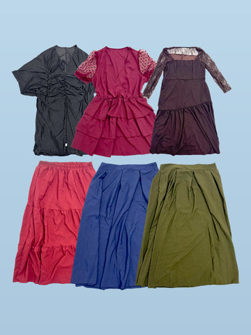Mixtos de Vestidos-0XL/1XL/2XL/3XL/4XL(Primavera-Verano)