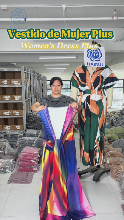 Vestidos sortidos-0XL/1XL/2XL/3XL/4XL(Primavera-Verão)